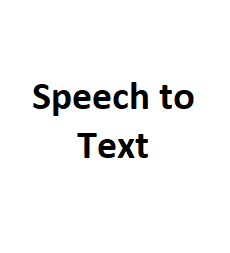 speech to text