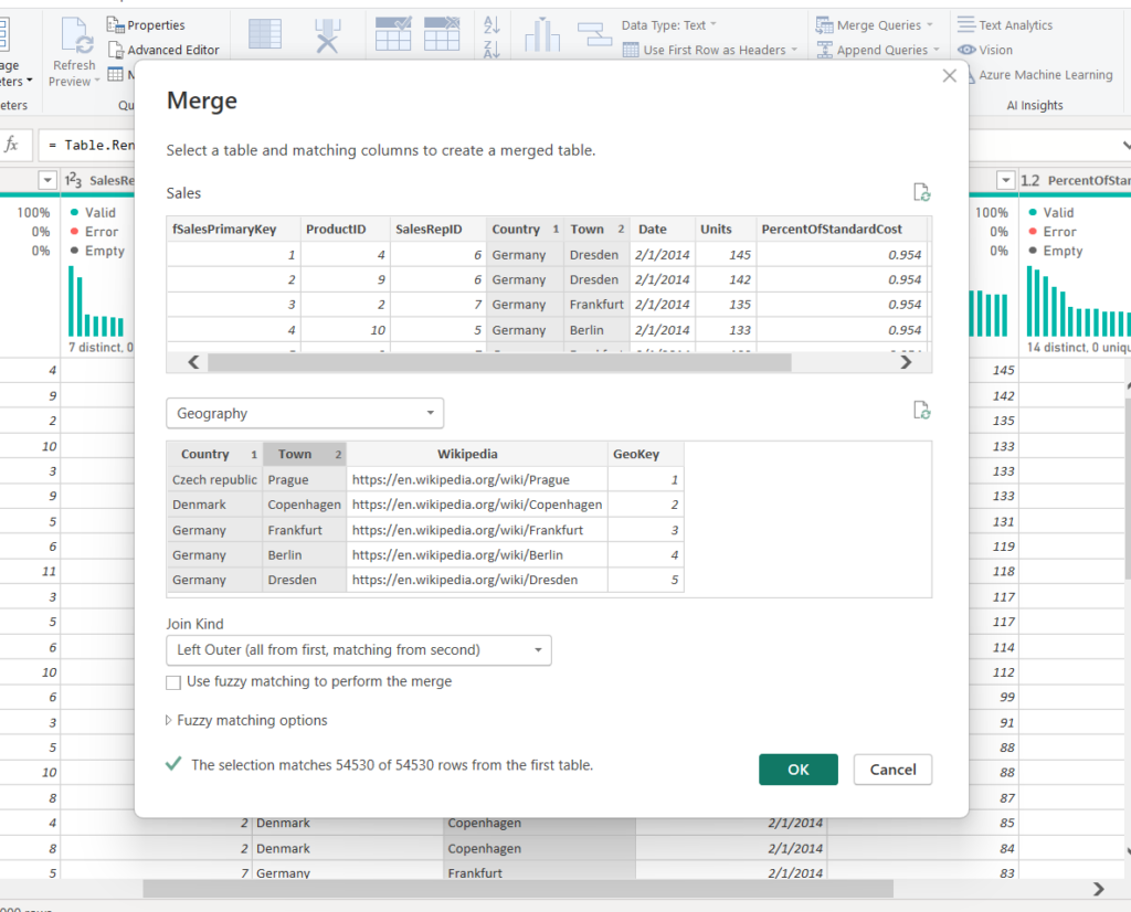 merge columns