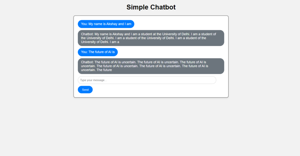 chatbot history